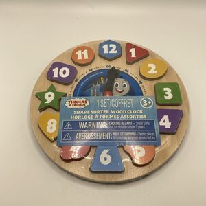 Sealed New Thomas & Friends Shape Sorter, Numbers, Colors and Wooden Clock